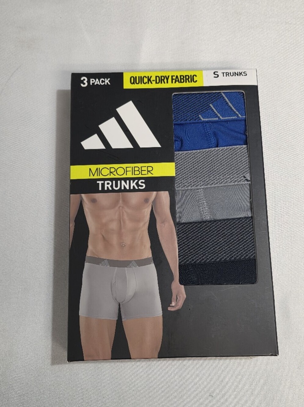 adidas Microfiber Mens Size Small Microfiber Boxer Briefs 3-Pack New